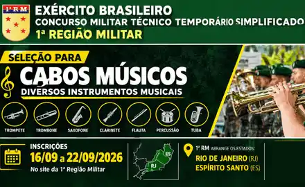 Processo seletivo de cabo músico - 1RM