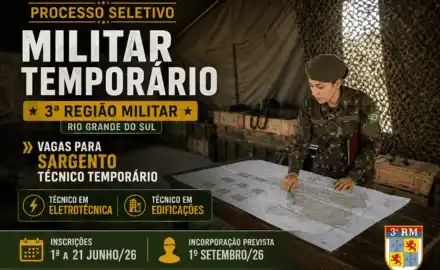 Eletrotécnica e Edificações para 3ª Região Militar