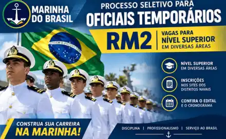 Processo seletivo de Oficias Temporários da Marinha