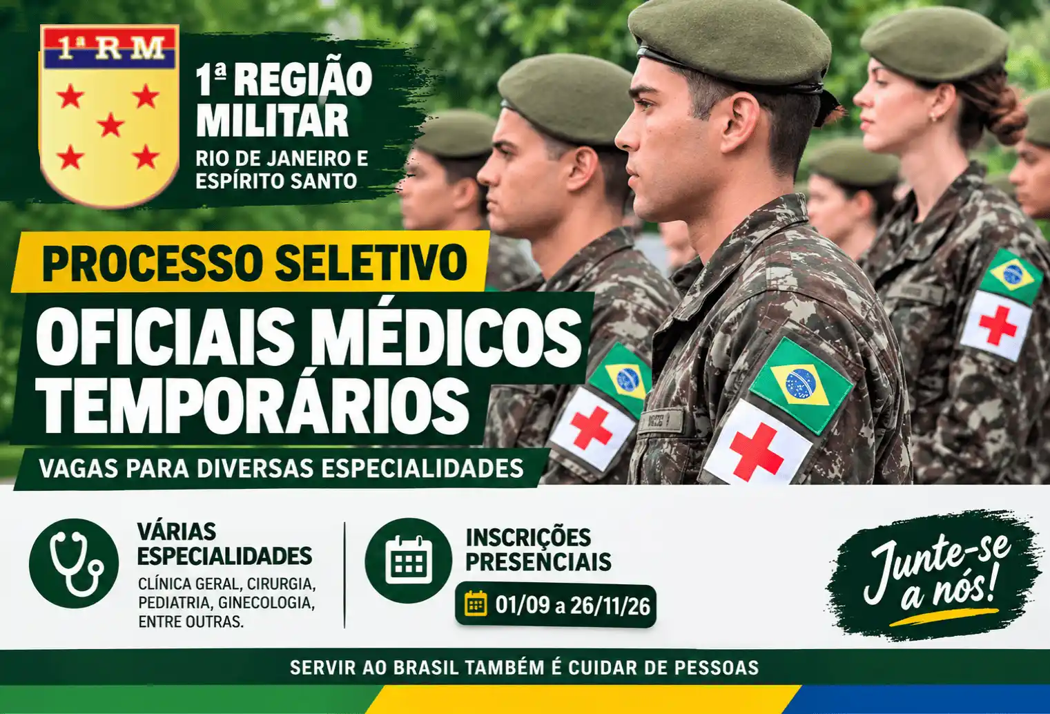 Oficiais Médicos Temporários - 1RM