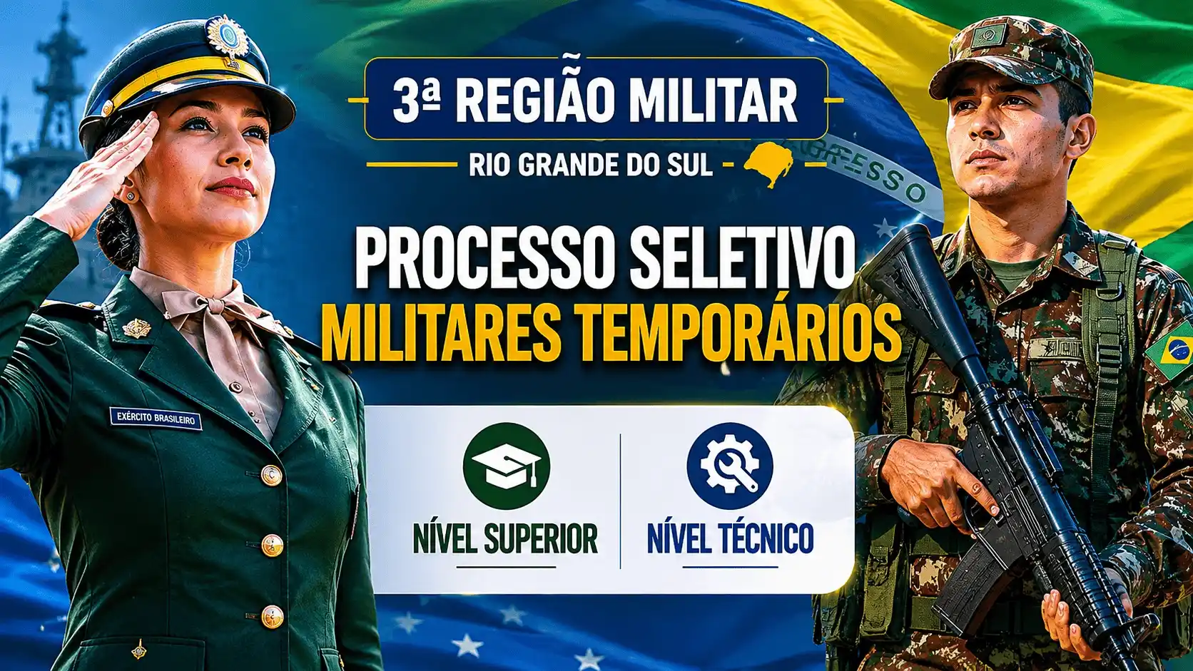 Miltares Temmporários para 3ª Região Militar