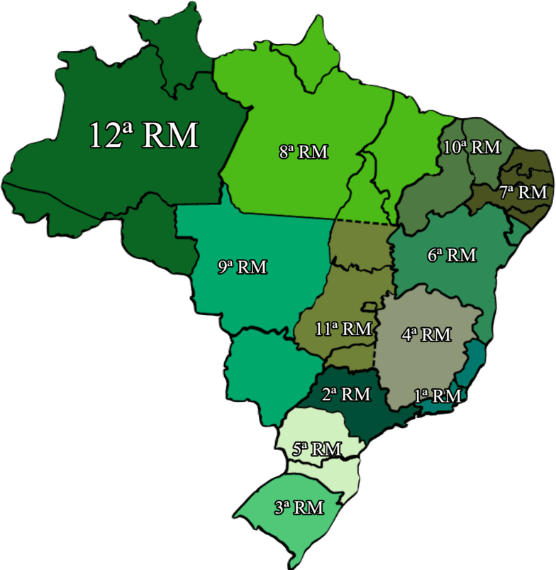 Militares Temporários do Exército - Regiões Militares